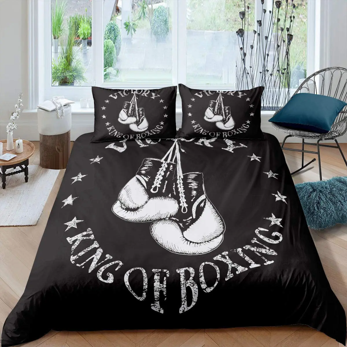 Adult Boxing Duvet Cover Set Sports Games Theme Bedding Sets Boxing