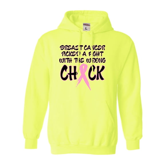 Adult Breast Cancer Picked A Fight With The Wrong Chick Sweatshirt Hoodie