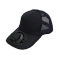 thumbnail image 1 of Adult Breathable Sun Protection Cap with 360° Rotatable Personal Fan, Adjustable Wind Speed, Rechargeable USB Fan Hat for Indoor & Outdoor Use, 1 of 5