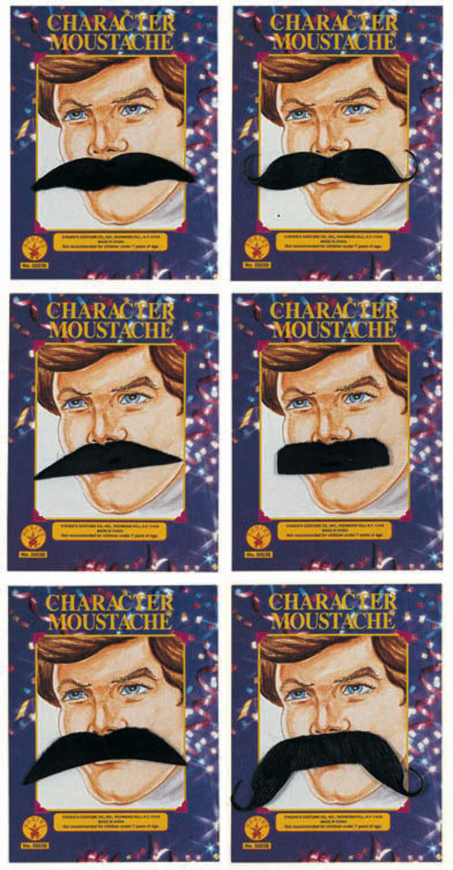 Adult British Men's Mustache