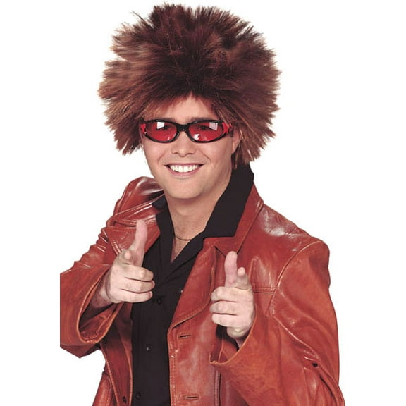 Adult Brown Rock Star Wig