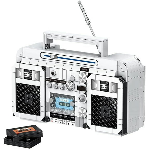 Adult Building Set, Classic Retro Series Radio, Adult Building Set, Construction Brick Set Best Gift for Adult, Teens, Collectible Model to Build, 645pcs