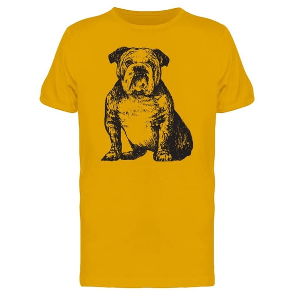 Adult Bulldog Ink Style Tee Men's -Image by Shutterstock