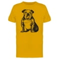 thumbnail image 1 of Adult Bulldog Ink Style T-Shirt Men -Image by Shutterstock, Male x-Large, 1 of 2