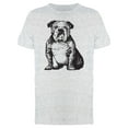 thumbnail image 1 of Adult Bulldog Ink Style T-Shirt Men -Image by Shutterstock, Male x-Large, 1 of 2