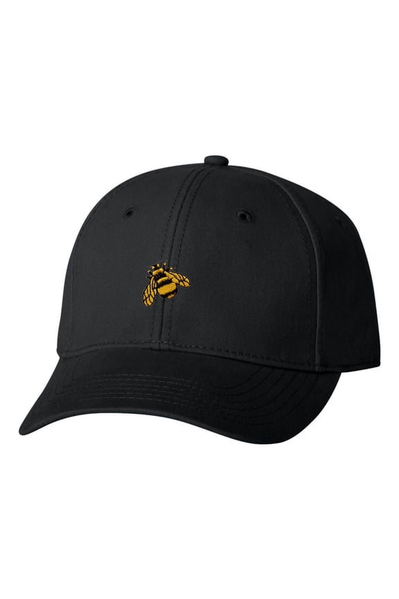 Adult Bumble Bee Embroidered Dad Hat Structured Cap
