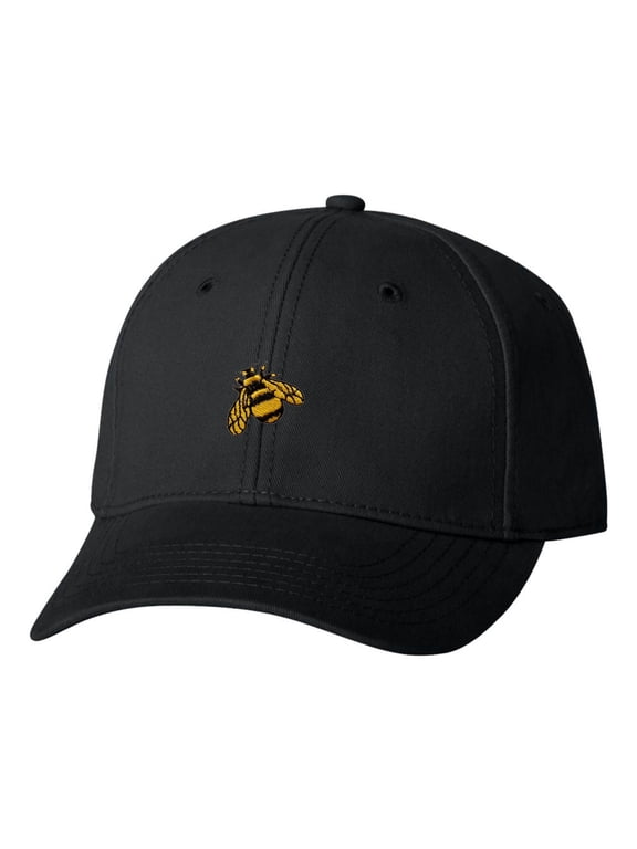 Adult Bumble Bee Embroidered Dad Hat Structured Cap