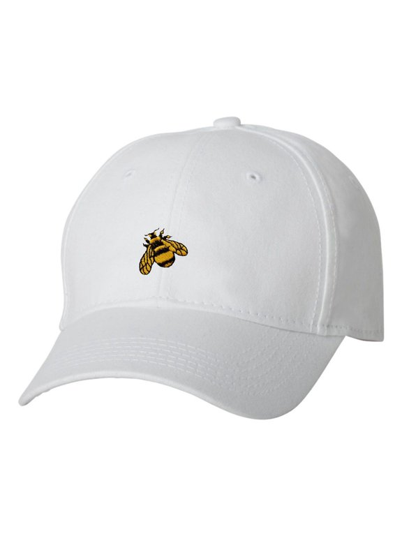 Adult Bumble Bee Embroidered Dad Hat Structured Cap
