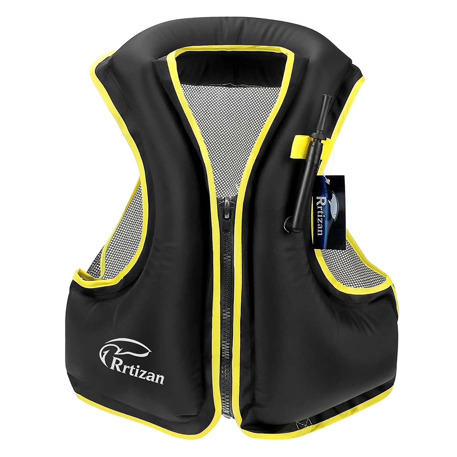 Adult Buoyancy Vest Life Jacket , High Buoyancy, Adjustable Straps, Lightweight Comfortable Quick-Drying Unisex for Boating Fishing Kayaking Swimming Water Sports, Orange