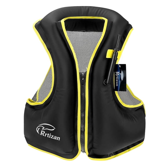 Adult Buoyancy Vest Life Jacket , High Buoyancy, Adjustable Straps, Lightweight Comfortable Quick-Drying Unisex for Boating Fishing Kayaking Swimming Water Sports, Orange