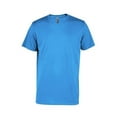 thumbnail image 1 of Adult CVC Short Sleeve Crew Neck T-Shirt, Turquoise - Small, 1 of 1