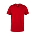 thumbnail image 1 of Adult CVC Short Sleeve V-Neck T-Shirt, Red - Medium, 1 of 1