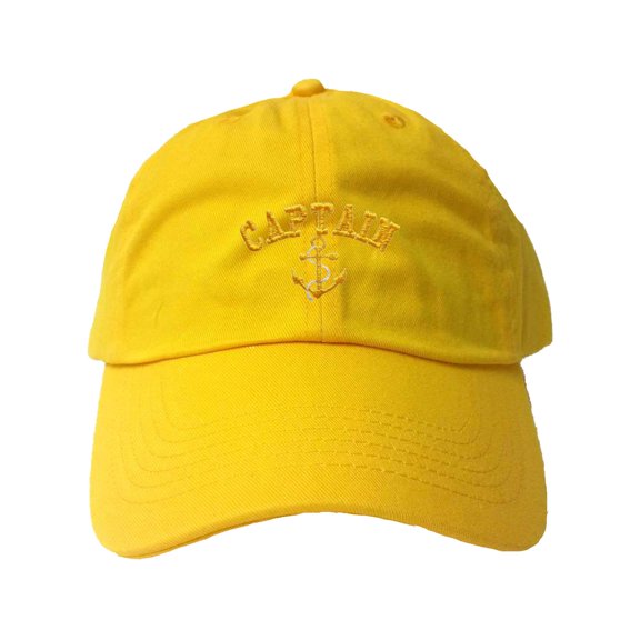 Adult Captain With Anchor Embroidered Dad Hat