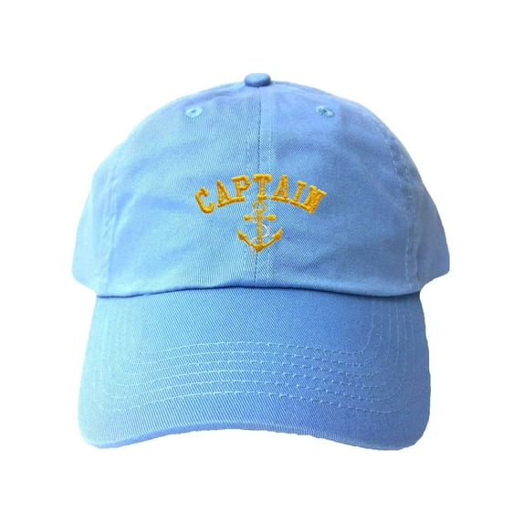 Adult Captain With Anchor Embroidered Dad Hat