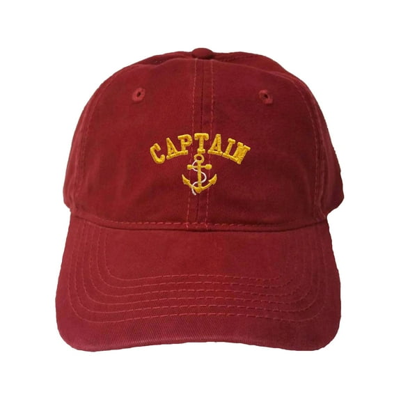 Adult Captain With Anchor Embroidered Dad Hat