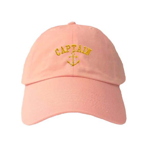 Adult Captain With Anchor Embroidered Dad Hat