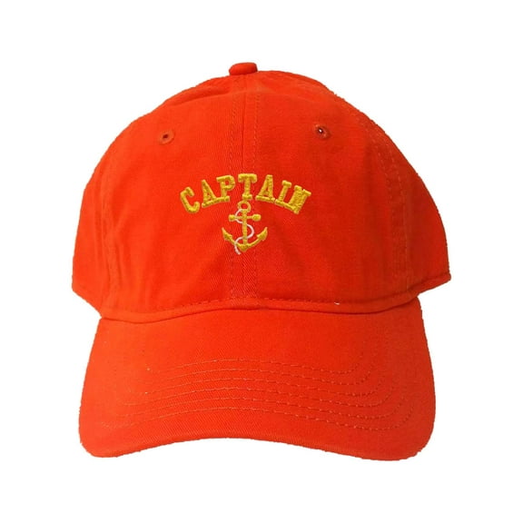 Adult Captain With Anchor Embroidered Deluxe Dad Hat