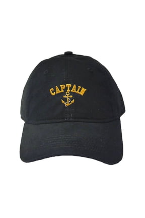 Adult Captain With Anchor Embroidered Deluxe Dad Hat