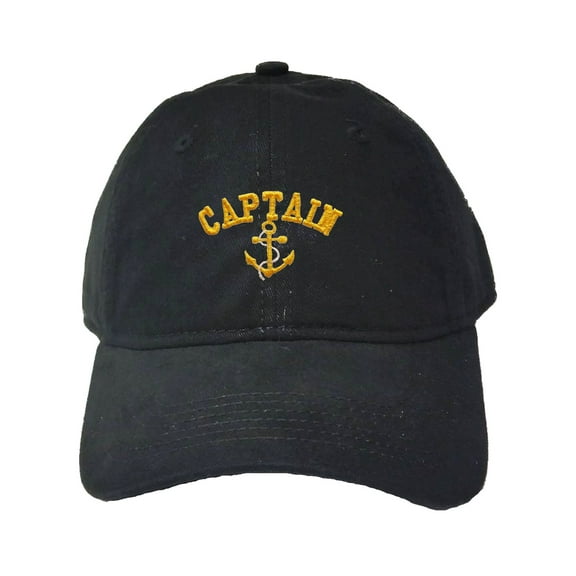 Adult Captain With Anchor Embroidered Deluxe Dad Hat