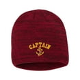 thumbnail image 1 of Adult Captain With Anchor Embroidered Marled Knit Beanie Cap, 1 of 1
