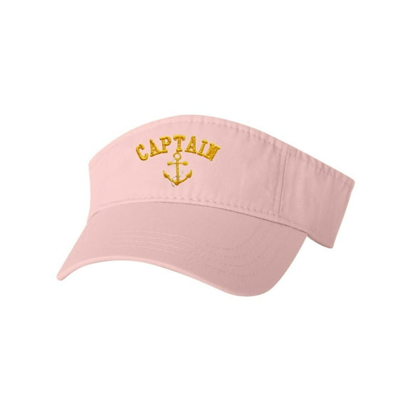 Adult Captain With Anchor Embroidered Visor Dad Hat