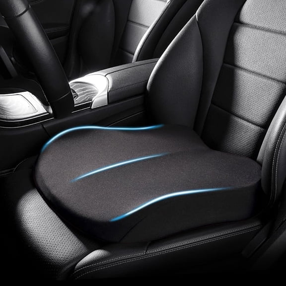 Adult Car Booster Seat Cushion, Driver Height Boost Mat Memory Foam Cushions Pad Improve Driving View Non-Slip 3D Office Chair Cushion Pressure Relief ()