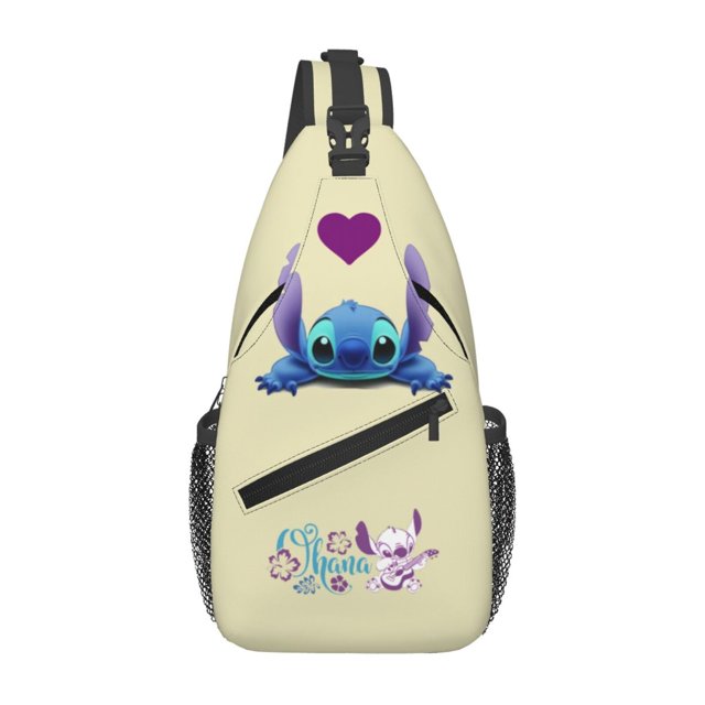 Adult Cartoon Anime Lilo and Stitch Unisex Chest Bags Crossbody Sling