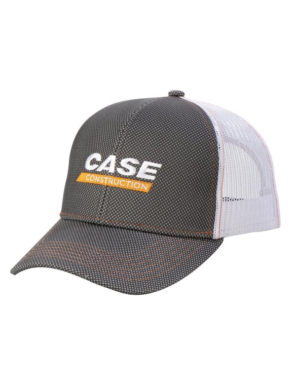 Adult Case Construction Twill Cap with White Mesh Back 721264