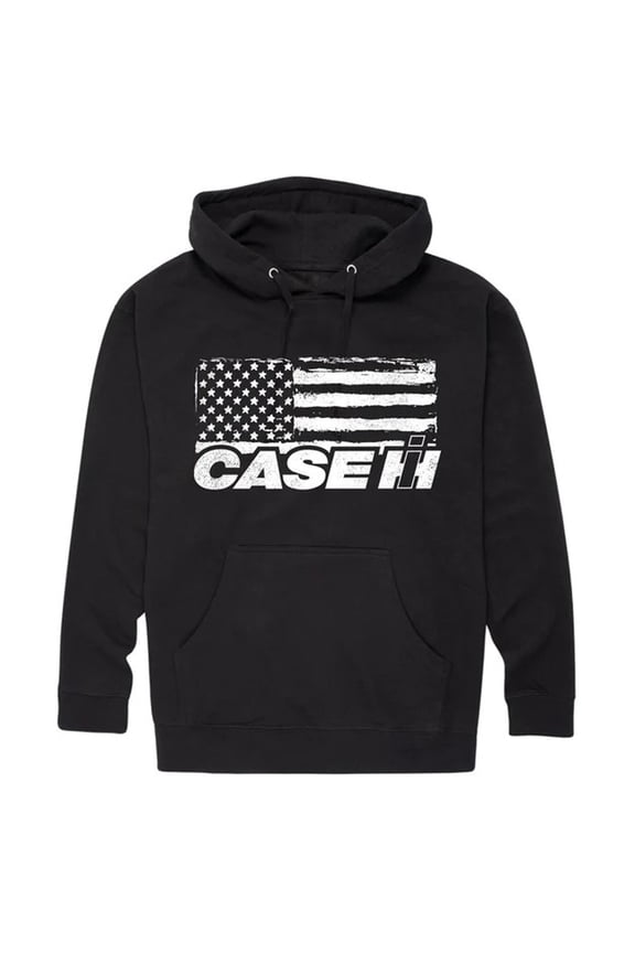Adult Case IH Flag Black Hooded Sweatshirt, D20739-BH