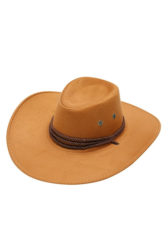 Adult Casual Solid Summer Western Fashion Cowboy Sun Hat Wide Brim Travel Sun Cap Western Vest for Men Cowboy Tall Wild Things Cow Girl Cowboy Hat for Women Crafting Texas Hat Luck of The Irish Cap