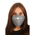 thumbnail image 1 of Adult Cat Face Mask Gray, 1 of 3