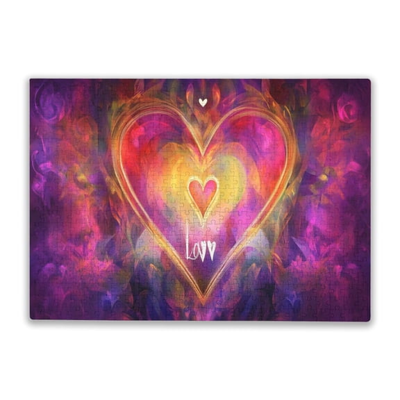 Adult Challenge Jigsaw Puzzle 500 Pieces - Love Numbers Holiday Fun And Modern Summer Home Decor