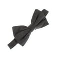 thumbnail image 1 of Adult Chambray Adjustable Pre-Tied Bow Tie - Black, 1 of 4