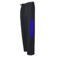 thumbnail image 1 of Adult Cheerleading Black Sweatpants (Royal, Adult Medium), 1 of 1