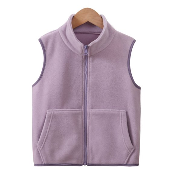 Adult Children Fashion Casual Sleeveless Zipper Vest Size Autumn And Winter Plus Thick Vest Womens Work Vest Plaid Fringe Vest Puffy Vest with Hood Petite Running Vest Fuzzy Vests Long Tunic Vests for