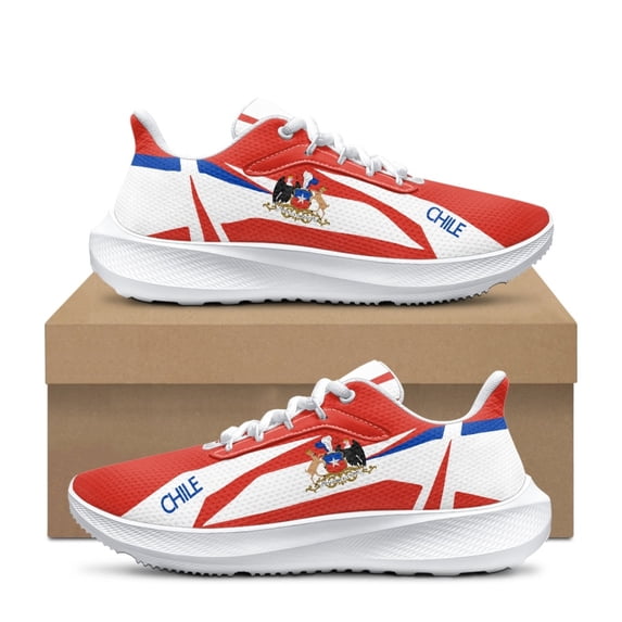 Adult Chile Flag Running Footwear Casual Mesh Sneakers Womens Mens Outdoor Sport Shoes Lightweight Tennis Zapatillas