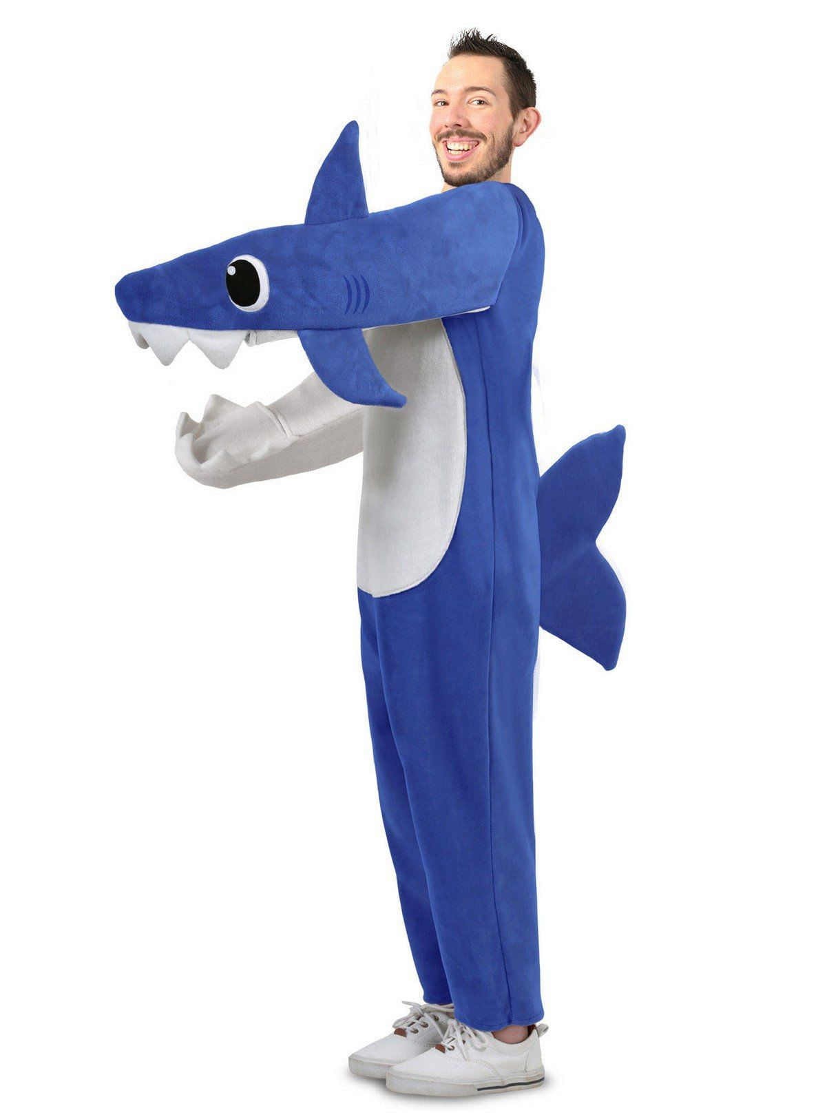 Adult Chompin Daddy Shark Costume with Sound Chip Walmart