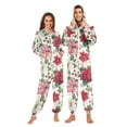 thumbnail image 1 of Adult Christmas Onesie Christmas Elements Zipper One-Piece Pajamas Unisex with Pockets, 1 of 6