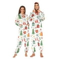 thumbnail image 1 of Adult Christmas Onesie Christmas Gift Two Zipper One-Piece Pajamas Unisex with Pockets, 1 of 6