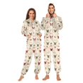 thumbnail image 1 of Adult Christmas Onesie Cute Christmas Zipper One-Piece Pajamas Unisex with Pockets, 1 of 6