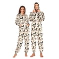 thumbnail image 1 of Adult Christmas Onesie Cute Dachshund Dogs Adult Zipper One-Piece Pajamas Unisex Pajamas with Pockets, 1 of 6