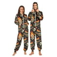 thumbnail image 1 of Adult Christmas Onesie Racing Car Skull Fire Adult Zipper One-Piece Pajamas Unisex Pajamas with Pockets, 1 of 6