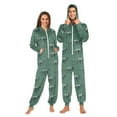 thumbnail image 1 of Adult Christmas Onesie Velociraptor Adult Zipper One-Piece Pajamas Unisex Pajamas with Pockets, 1 of 6