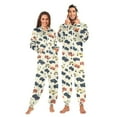 thumbnail image 1 of Adult Christmas Onesie Vintage Car Patterns Zipper One-Piece Pajamas Unisex with Pockets, 1 of 6