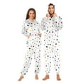 thumbnail image 1 of Adult Christmas Onesie Whimsical Stars Adult Zipper One-Piece Pajamas Unisex Pajamas with Pockets, 1 of 6