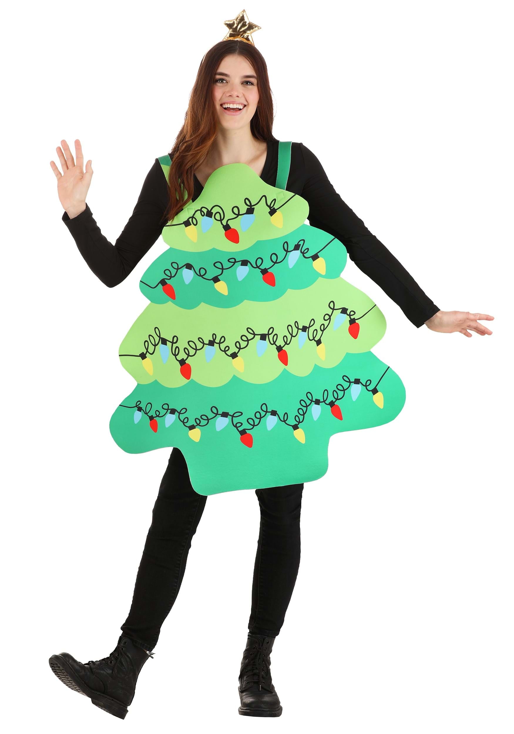 womens christmas tree fancy dress Christmas Ladies Sexy Festive Christmas Tree Costume