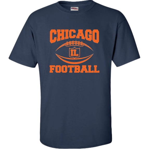 Adult City Of Chicago Illinois Football T-Shirt