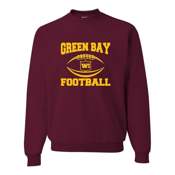 Adult City Of Green Bay Wisconsin Football Sweatshirt Crewneck