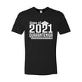 thumbnail image 1 of Adult Class Of 2021 Quarantenior Funny Graduate Quarantine Deluxe T-Shirt, 1 of 1