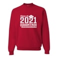 thumbnail image 1 of Adult Class Of 2021 Quarantenior Funny Graduate Quarantine Sweatshirt Crewneck, 1 of 1